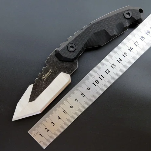 440C blade + G10 handle 58HRC folding knife camping high quality hunting tactical knife EDC tool part
440C blade + G10 handle 58HRC folding knife camping high quality hunting tactical knife EDC tool part