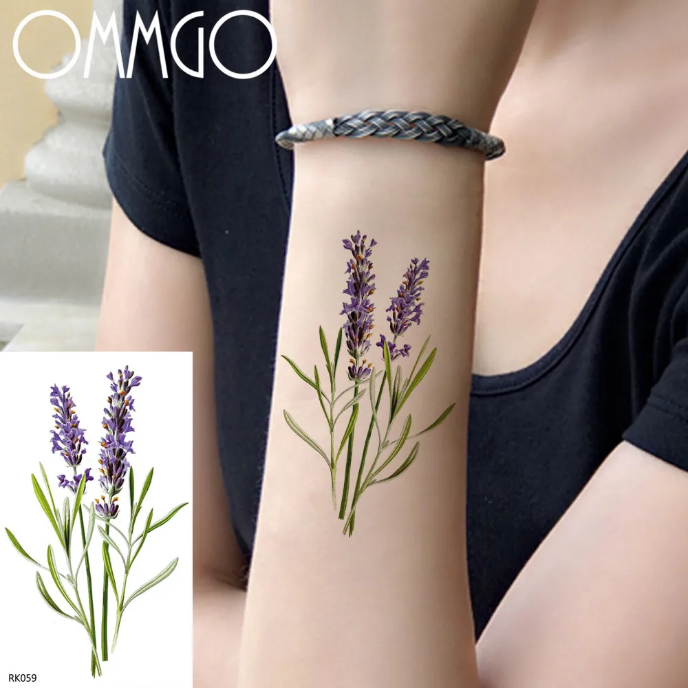 OMMGO Purple Lavender Leaf Temporary Tattoos Sticker For Women Water Transfer Fake Tatoo Arm Leg Wrist Body Art DIY Tattoo Paper
OMMGO Purple Lavender Leaf Temporary Tattoos Sticker For Women Water Transfer Fake Tatoo Arm Leg Wrist Body Art DIY Tattoo Paper