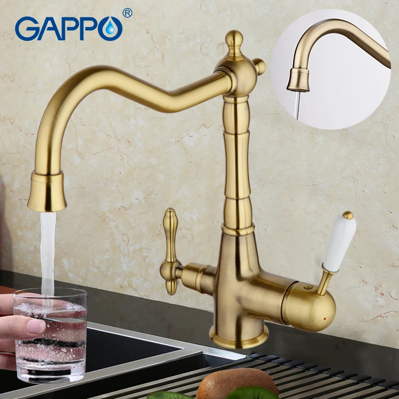 Gappo kitchen Faucets golden kitchen water sink mixer taps kitchen drinking water mixer deck mounted armatur
Gappo kitchen Faucets golden kitchen water sink mixer taps kitchen drinking water mixer deck mounted armatur