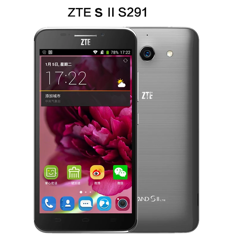 Фото Оригинальный ZTE GRAND S II S291 мобильный телефон Snapdragon 801 2 ГБ Оперативная память 16