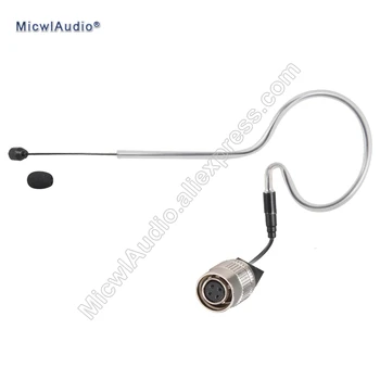 Hook Headset Conference Stage Single-ear Microphone Omnidirectional Hirose 4Pin for Audio-Technica TA4F Black MicwlAudio SE-012
Hook Headset Conference Stage Single-ear Microphone Omnidirectional Hirose 4Pin for Audio-Technica TA4F Black MicwlAudio SE-012