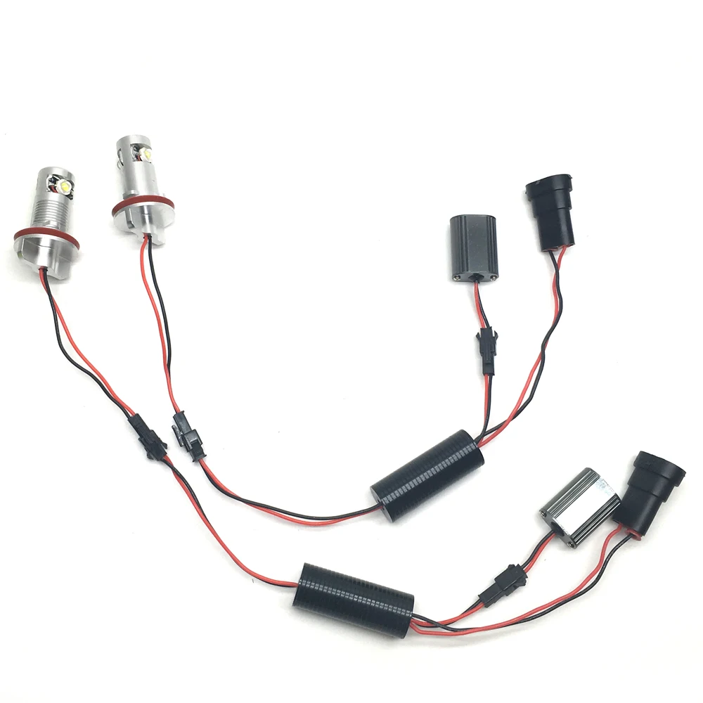 2PCS 6W led marker angel eyes drl E92 E93 E70 E71 silver led marker H8 daytime running light led marker E92 car accessories (7)