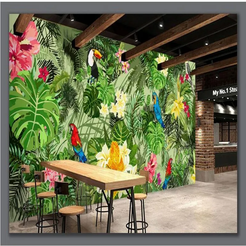 beibehang Customized large murals hand painted parrot tropical rainforest tropical plant backdrop wallpaper papel de parede
beibehang Customized large murals hand painted parrot tropical rainforest tropical plant backdrop wallpaper papel de parede