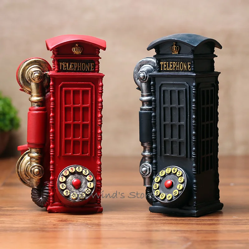 Creative retro England style London phone Decoration do the old European resin home decorations
Creative retro England style London phone Decoration do the old European resin home decorations
