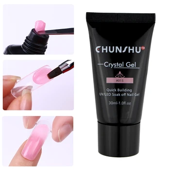 CHUNSHU Poly Gel Finger Extension 30ml Clear Pink Jelly Polygel Quick Building Nail Art Tips Extend UV Builder Gel Camouflage
CHUNSHU Poly Gel Finger Extension 30ml Clear Pink Jelly Polygel Quick Building Nail Art Tips Extend UV Builder Gel Camouflage