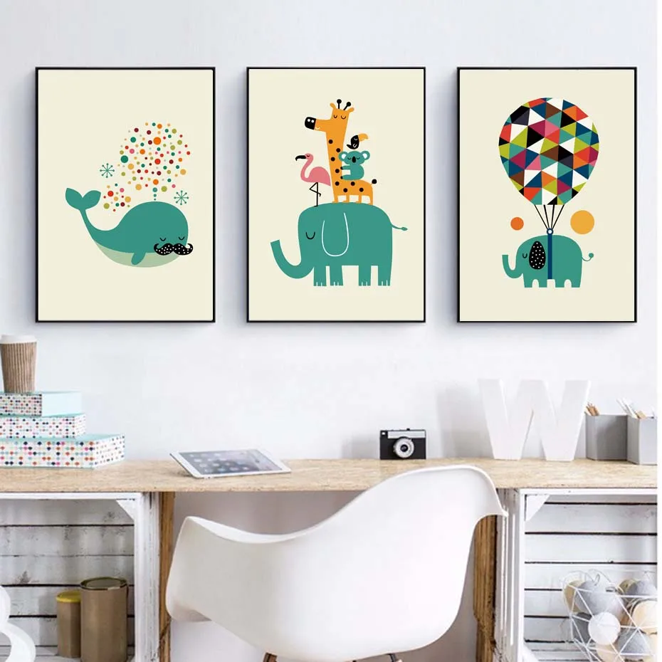 Green Cartoon Animals For Kids Nursery Room Wall Art Murals Poster&Prints Modular Wall Picture For Home Decor Art Chart Bedroom
Green Cartoon Animals For Kids Nursery Room Wall Art Murals Poster&Prints Modular Wall Picture For Home Decor Art Chart Bedroom
