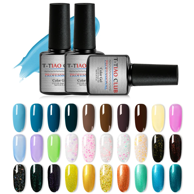 T-TIAO CLUB 296 Colors Gel Nail Polish Glitter UV Gel Polish 7ml Shiny Soak Off Manicure UV Gel Nail Varnish lacquer
T-TIAO CLUB 296 Colors Gel Nail Polish Glitter UV Gel Polish 7ml Shiny Soak Off Manicure UV Gel Nail Varnish lacquer