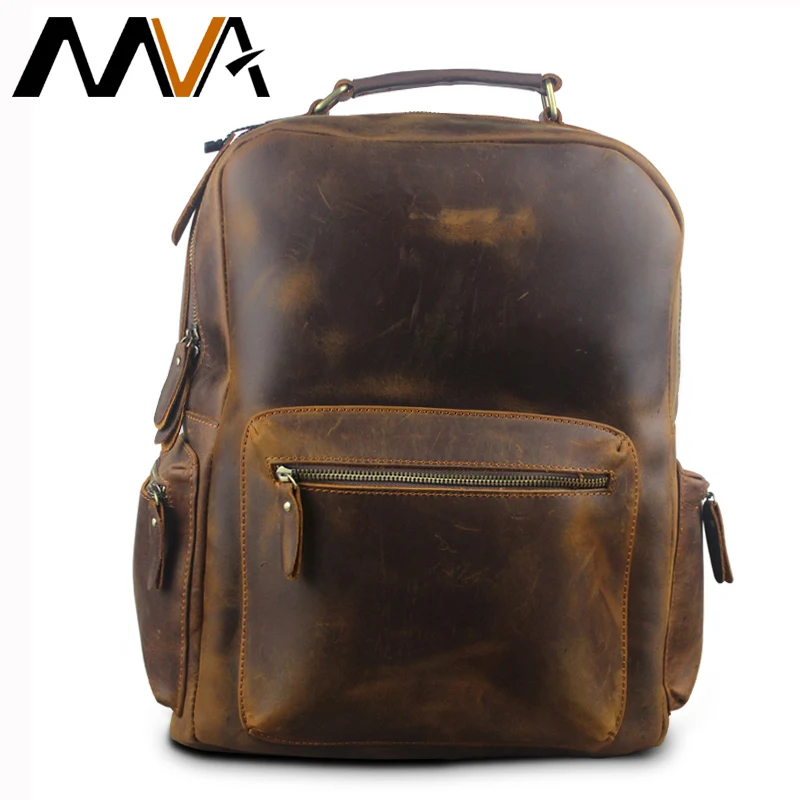 MVA crazy horse leather laptop backpack for men genuine leather backpacks men's vintage/anti theft backpack casual daypack 8873
MVA crazy horse leather laptop backpack for men genuine leather backpacks men's vintage/anti theft backpack casual daypack 8873