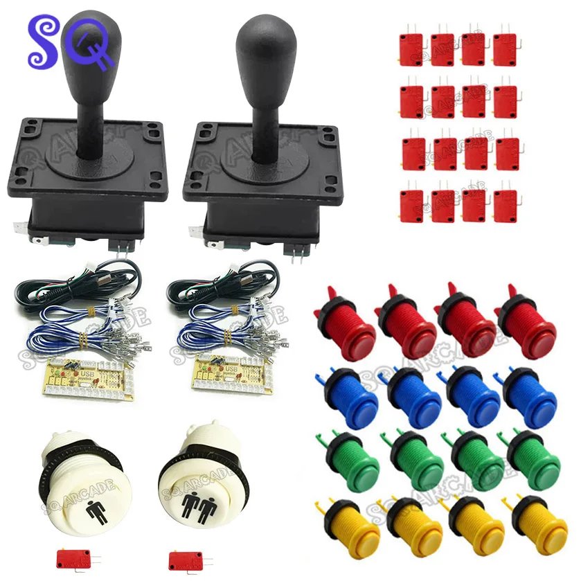 Arcade parts kits Bundle including arcade joystick arcade button for DIY contoller for arcade game,Mame,Raspberry PI
Arcade parts kits Bundle including arcade joystick arcade button for DIY contoller for arcade game,Mame,Raspberry PI