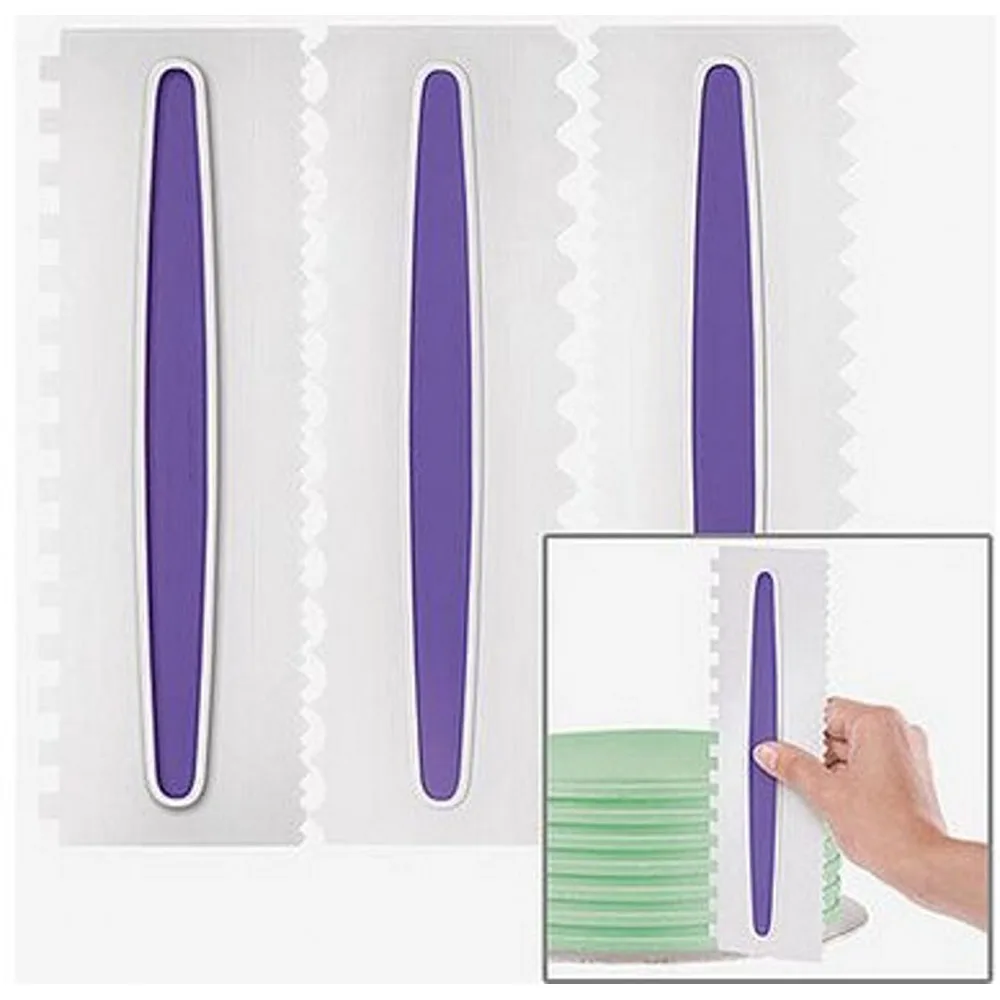 1pcs baking tool plastic cream scraper toothed fondant cake baking decorating tool
1pcs baking tool plastic cream scraper toothed fondant cake baking decorating tool