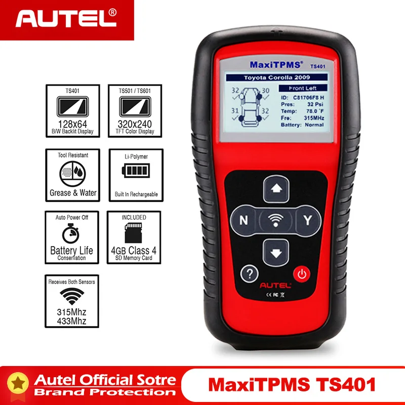 

Autel MaxiTPMS TS401 TPMS Tool OBD2 Scanner Activate Scan TPMS Sensor Copy OE ID to Mx sensor Programming Autel TPMS Mx-Sensor