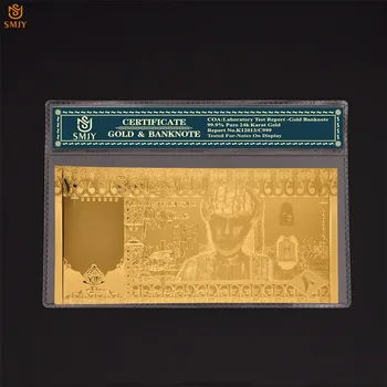 New Souvenir 50 Omani Rial 24k 999 Gold Banknote Collection Oman Replica Currency Gift
New Souvenir 50 Omani Rial 24k 999 Gold Banknote Collection Oman Replica Currency Gift