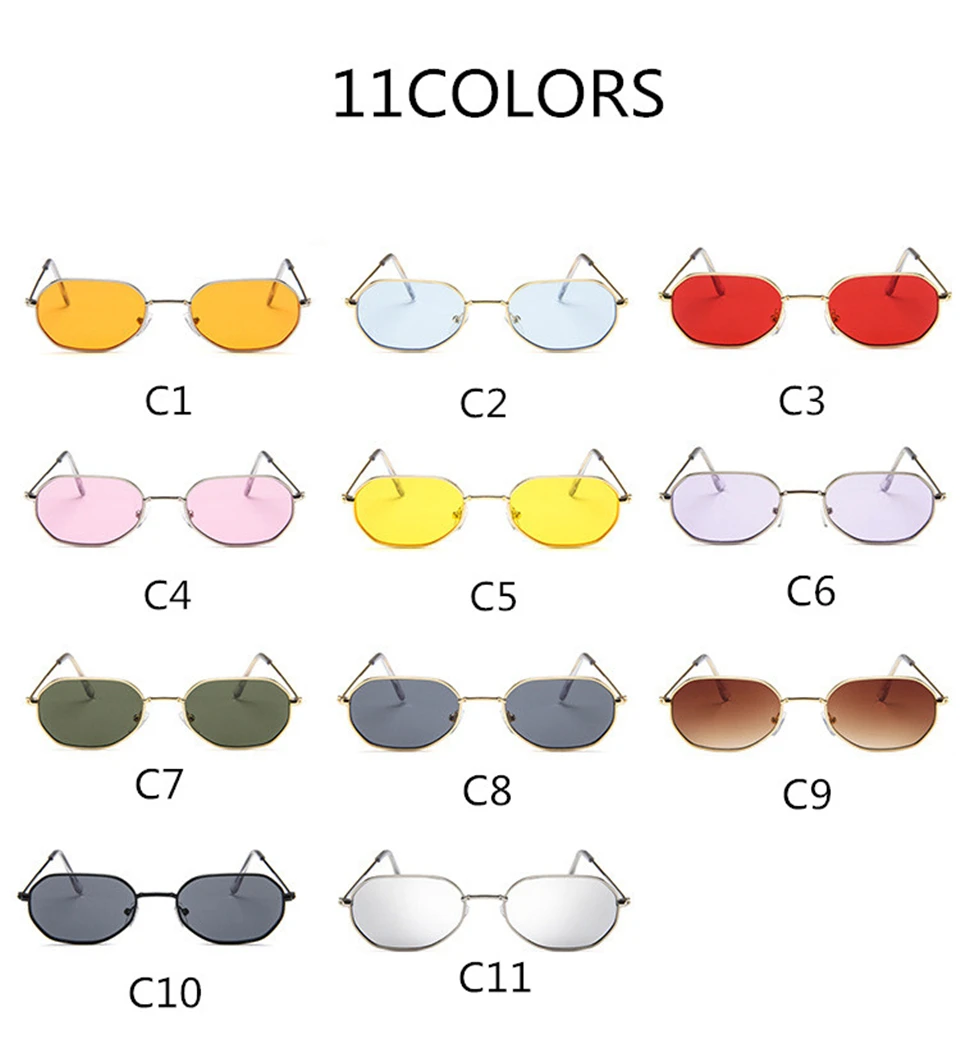 ALIKIAI Sunglasses Women Brand Designer Sea Color Sun glasses Transparent Matel Frame Clear Cat Eye Glasses Purple Shades (4)