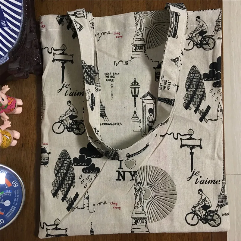 YILE Cotton Linen Fabric Eco Reusable Bag Shopping Tote Print bycicling Road Lantern Bus Station 17223-b
YILE Cotton Linen Fabric Eco Reusable Bag Shopping Tote Print bycicling Road Lantern Bus Station 17223-b