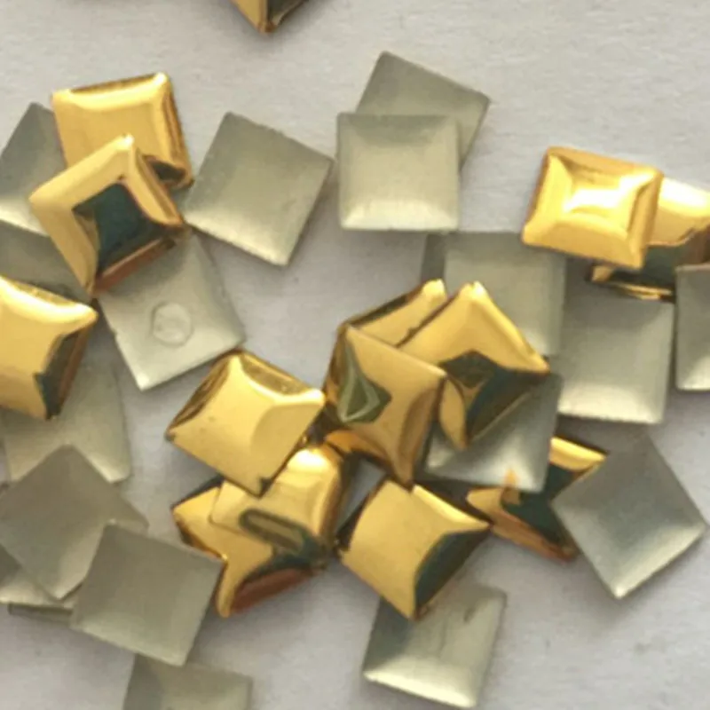 New 50PCS 5*5mm Gold Hotfix Studs Aluminum Pyramid Flat Back Iron on Rhinestuds FlatBack Heat Transfer For DIY Punk Rock Spikes
New 50PCS 5*5mm Gold Hotfix Studs Aluminum Pyramid Flat Back Iron on Rhinestuds FlatBack Heat Transfer For DIY Punk Rock Spikes