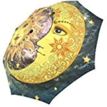 Moon Sun Star Custom Foldable Sun Rain Travel Umbrella 100% Fabric Aluminium High-Quality Foldable Umbrella
Moon Sun Star Custom Foldable Sun Rain Travel Umbrella 100% Fabric Aluminium High-Quality Foldable Umbrella