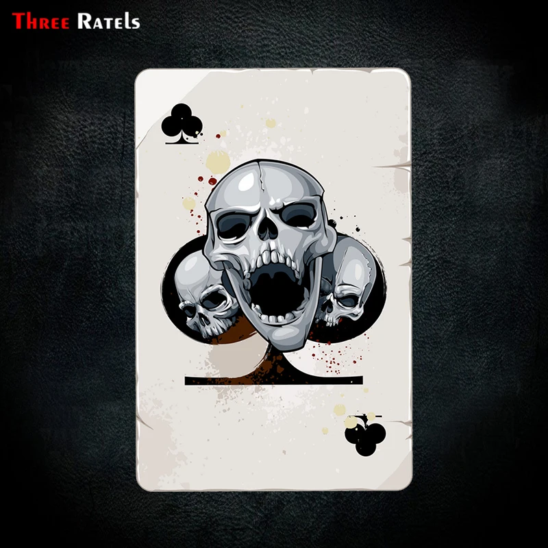 Three Ratels TZ-1880# 10.5x16cm poker card with skulls colorful car sticker funny car stickers styling removable decal
Three Ratels TZ-1880# 10.5x16cm poker card with skulls colorful car sticker funny car stickers styling removable decal