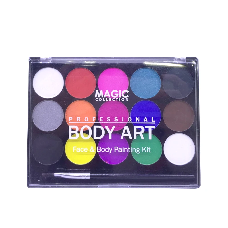 World Cup Water-soluble body paint pigments Professional Face Paint Kit 15 Colors for Various Party
World Cup Water-soluble body paint pigments Professional Face Paint Kit 15 Colors for Various Party