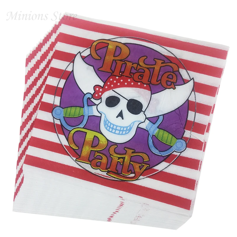 20pcs/lot Cartoon Pirate Paper Napkins Paper towel for kids Happy Birthday party Kids Favors Party Decoration&Supplies
20pcs/lot Cartoon Pirate Paper Napkins Paper towel for kids Happy Birthday party Kids Favors Party Decoration&Supplies