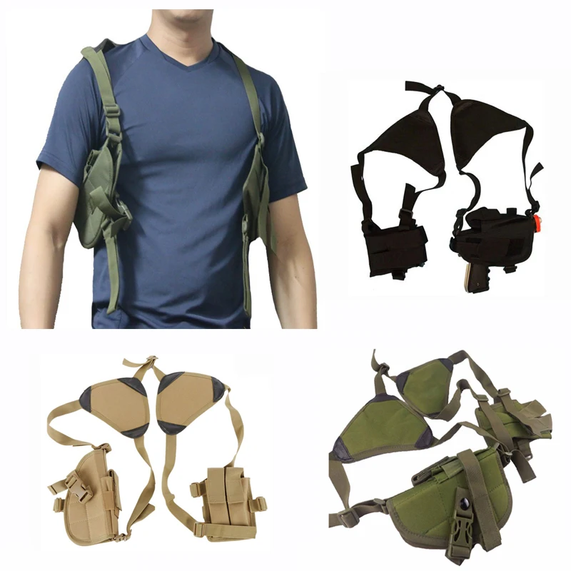 Nylon Tactical Handgun Shoulder Holster For Hunting Shooting Gun Holster Pistol Magazine Pouch Gun Carry Hunting Accessories
Nylon Tactical Handgun Shoulder Holster For Hunting Shooting Gun Holster Pistol Magazine Pouch Gun Carry Hunting Accessories
