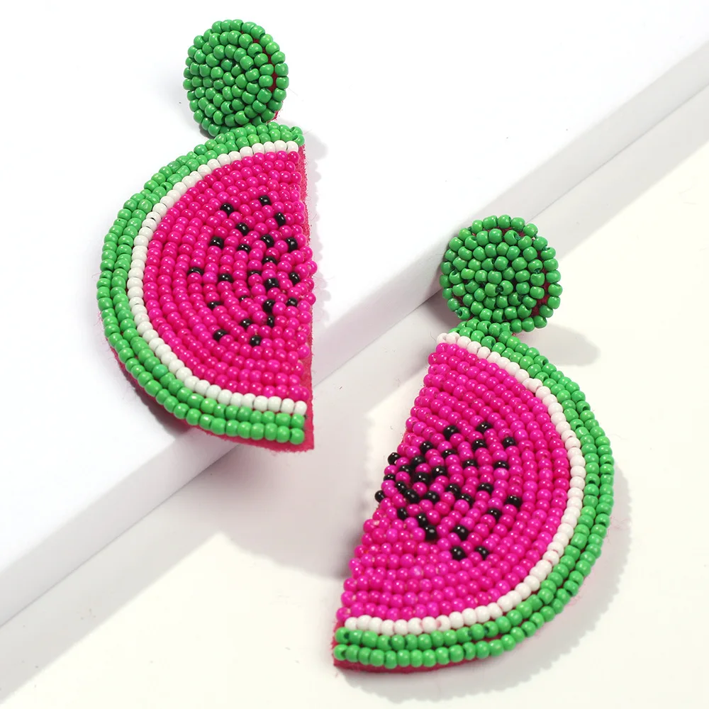 2019 New Trendy Boho Fruit Round Drop Dangle Earrings Handmade Watermelon Earring Female Wedding Party Gifts Jewelry
2019 New Trendy Boho Fruit Round Drop Dangle Earrings Handmade Watermelon Earring Female Wedding Party Gifts Jewelry