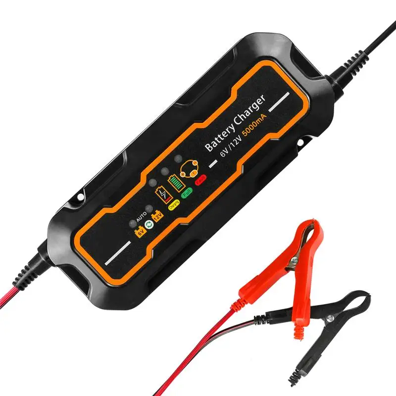 TLXC Smart Car Battery Charger 12V/6V 5A Portable Battery Quick Charger For Auto Motorcycle Lead Acid Batteries Battery
TLXC Smart Car Battery Charger 12V/6V 5A Portable Battery Quick Charger For Auto Motorcycle Lead Acid Batteries Battery