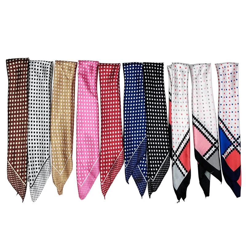 1pcs Newest Polka Dot Scarf Ladies Silk-like Square Scarves 50*50cm Fashion Scarf Women 2019 Spring Autumn Head Neck Satin Scarf
1pcs Newest Polka Dot Scarf Ladies Silk-like Square Scarves 50*50cm Fashion Scarf Women 2019 Spring Autumn Head Neck Satin Scarf