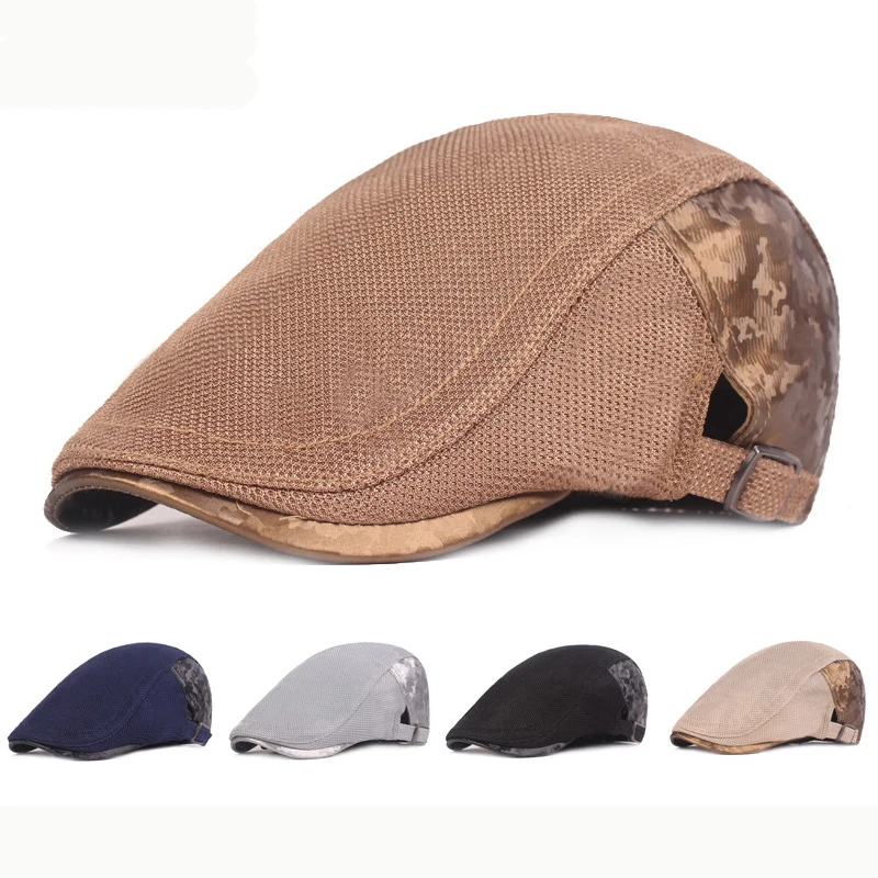 HT2413 New Beret Cap Spring Summer Men Women Cap Adjustable Newsboy Ivy Flat Cap Breathable Mesh Cap Hats for Men Women Berets
HT2413 New Beret Cap Spring Summer Men Women Cap Adjustable Newsboy Ivy Flat Cap Breathable Mesh Cap Hats for Men Women Berets