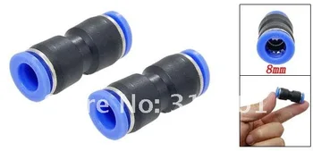 Free Shipping 100PCS/LOT 8mm to 8mm Push In Quick One Touch Round Fittings
Free Shipping 100PCS/LOT 8mm to 8mm Push In Quick One Touch Round Fittings