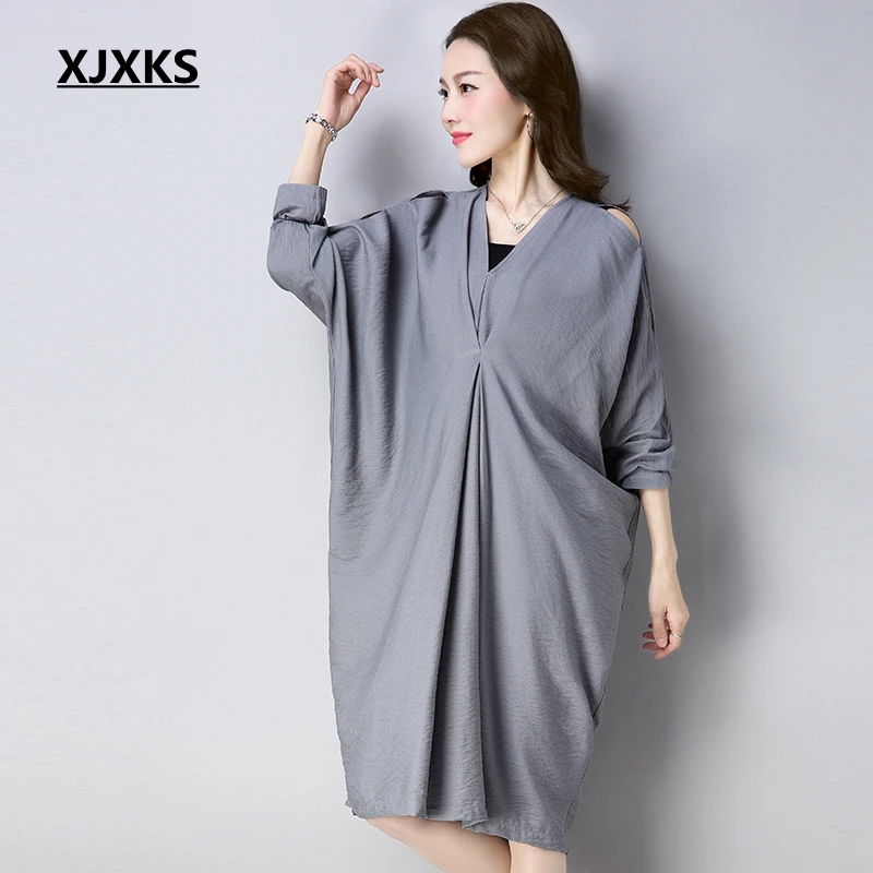 XJXKS Vintage 2019 Summer New Young Women Dress Comfortable Loose Hollow Soft Strapless Irregular Casual Women Dresses
XJXKS Vintage 2019 Summer New Young Women Dress Comfortable Loose Hollow Soft Strapless Irregular Casual Women Dresses