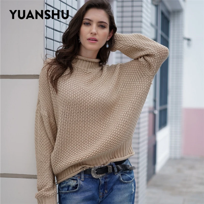 YUANSHU Women Knitted Pullover Sweaters Plus Size O Neck Autumn Winter Loose Solid Knitwear Jumper Fashion Casual Ladies Top
YUANSHU Women Knitted Pullover Sweaters Plus Size O Neck Autumn Winter Loose Solid Knitwear Jumper Fashion Casual Ladies Top