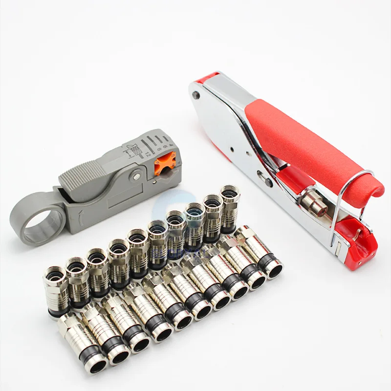Coaxial cable F head crimping pliers cable clamp stripping pliers set Squeeze pliers tool kit combination tool L79
Coaxial cable F head crimping pliers cable clamp stripping pliers set Squeeze pliers tool kit combination tool L79