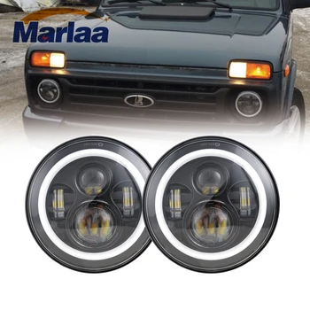 Marlaa 7Inch Round Led Headlight 7" Round LED headlamp Replacement light with white DRL For Jeep Wrangler Lada 4x4 urban Niva
Marlaa 7Inch Round Led Headlight 7" Round LED headlamp Replacement light with white DRL For Jeep Wrangler Lada 4x4 urban Niva