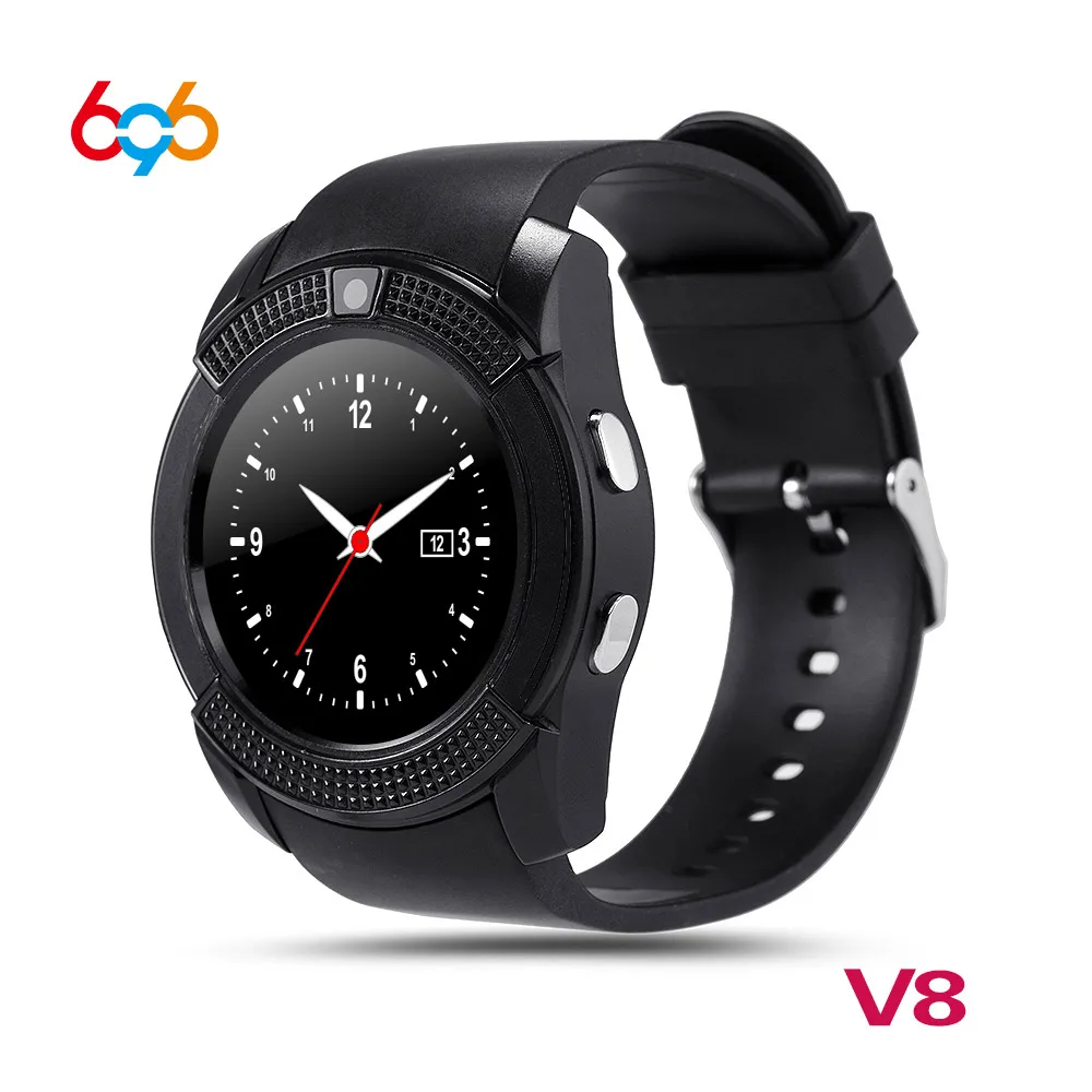 696 Smart Watch V8 Fitness Tracker Bluetooth Smartwatch Touch Screen Wrist with Camera SIM Card Waterproof | Электроника
