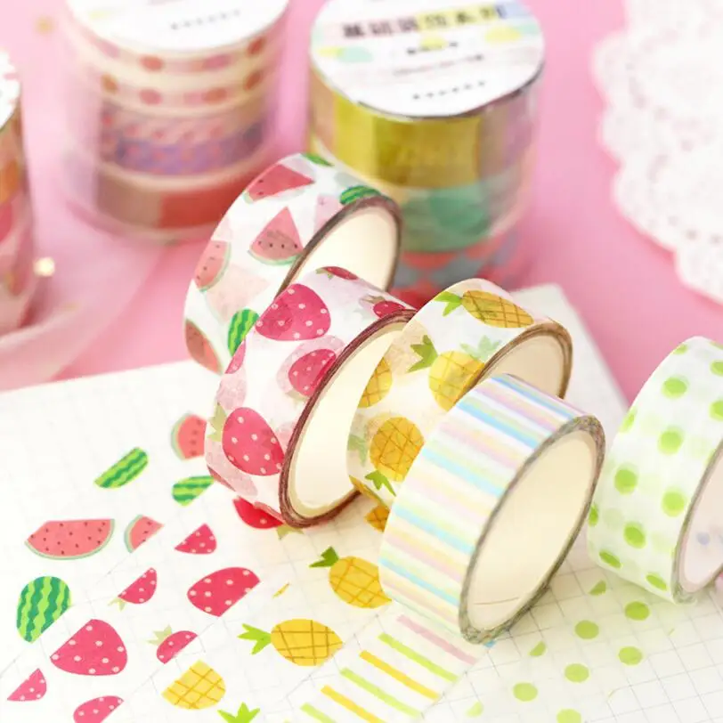 3 pcs/set Cute Kawaii fruit masking washi tape diy decorative adhesive tape for diary scrapbooking decoration office school supp
3 pcs/set Cute Kawaii fruit masking washi tape diy decorative adhesive tape for diary scrapbooking decoration office school supp