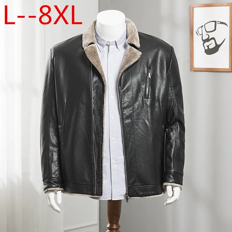 8XL Men Genuine Jacket Winter Faux Fur Sheepskin Coat For Men's Brand Jacket Male Solid Turn-down Collar Natural Leather Jacket
8XL Men Genuine Jacket Winter Faux Fur Sheepskin Coat For Men's Brand Jacket Male Solid Turn-down Collar Natural Leather Jacket