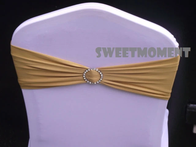 200 Champagne Spandex/Lycra Band with Buckle for Wedding Free Shipping Chair Cover band with Round diamante
200 Champagne Spandex/Lycra Band with Buckle for Wedding Free Shipping Chair Cover band with Round diamante