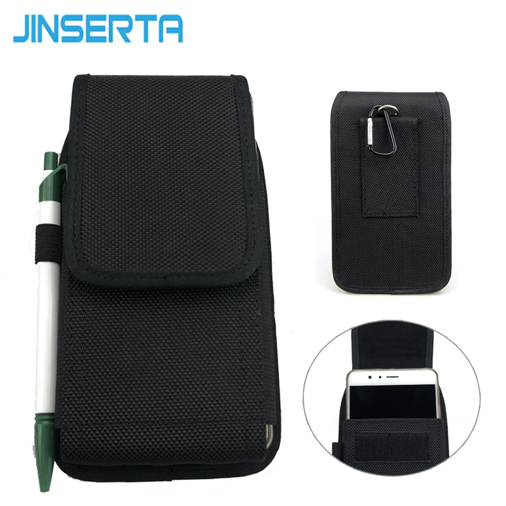 JINSERTA Vertical Nylon Pouch Belt Loop Holster Protective Case for Samsung Galaxy S7 S6 S5 Edge Huawei P7 P8 Honor 8
JINSERTA Vertical Nylon Pouch Belt Loop Holster Protective Case for Samsung Galaxy S7 S6 S5 Edge Huawei P7 P8 Honor 8
