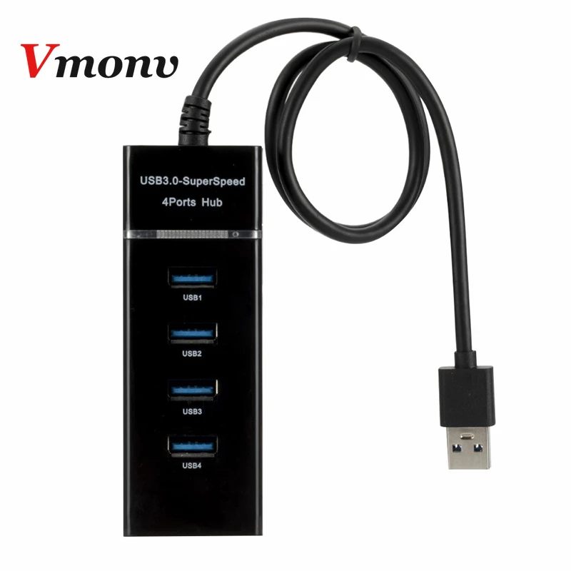 Vmonv 4 ports High Speed USB 3.0 Multi HUB data Splitter Expansion For Desktop PC Laptop Adapter USB HUB computer accessories
Vmonv 4 ports High Speed USB 3.0 Multi HUB data Splitter Expansion For Desktop PC Laptop Adapter USB HUB computer accessories