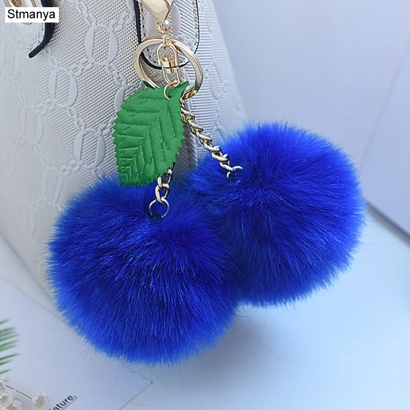 Imitation fox hair Keychain double Faux Fur Pompom Key Chain Cherry Pendants Car Key Ring new Lovely Bag Charm Accessories K1676
Imitation fox hair Keychain double Faux Fur Pompom Key Chain Cherry Pendants Car Key Ring new Lovely Bag Charm Accessories K1676