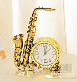 Saxophone style alarm clock students table watch clock home decoration fashion alarm clock
Saxophone style alarm clock students table watch clock home decoration fashion alarm clock