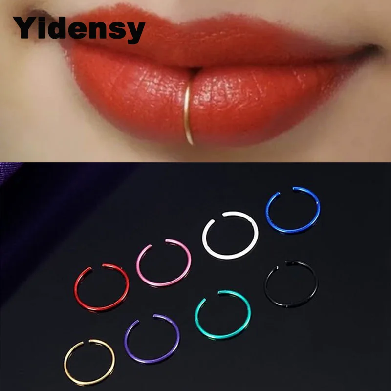 Yidensy 40pcs/box Approx 9mm Colorful Stainless Steel Nose Hoop Nose Ring Stud Body Piercing Labret Jewelry Punk Style
Yidensy 40pcs/box Approx 9mm Colorful Stainless Steel Nose Hoop Nose Ring Stud Body Piercing Labret Jewelry Punk Style