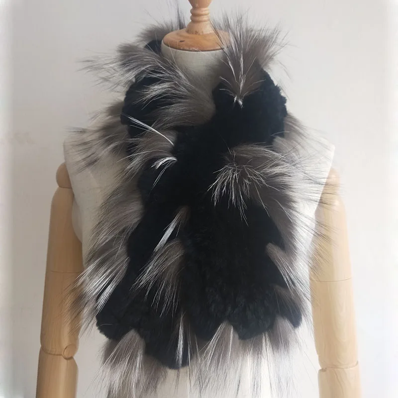 Ladies Real Rex Rabbit Fur Scarf Knitted Fashion Winter Knitted Genuine Fur Scarves Women 2019 Female Luxury New Fashion Scarfs
Ladies Real Rex Rabbit Fur Scarf Knitted Fashion Winter Knitted Genuine Fur Scarves Women 2019 Female Luxury New Fashion Scarfs