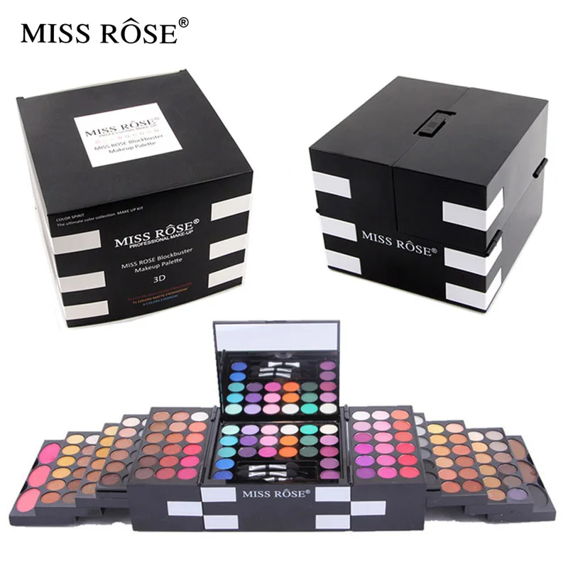 MISS ROSE Matte Glitter 144 Color Shimmer Eye Shadow Palette Eyeshadow Blush Eyebrow Powder Makeup Box With Mirror Drop Shipping
MISS ROSE Matte Glitter 144 Color Shimmer Eye Shadow Palette Eyeshadow Blush Eyebrow Powder Makeup Box With Mirror Drop Shipping