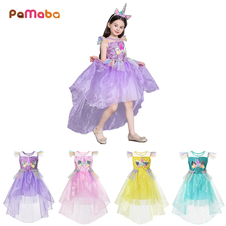 Pink Purple Green Yellow Unicorn Dress for Baby Girl Child Tulle Party Clothes Unicorn Ears Horn Appliques Summer Fashion Frock
Pink Purple Green Yellow Unicorn Dress for Baby Girl Child Tulle Party Clothes Unicorn Ears Horn Appliques Summer Fashion Frock