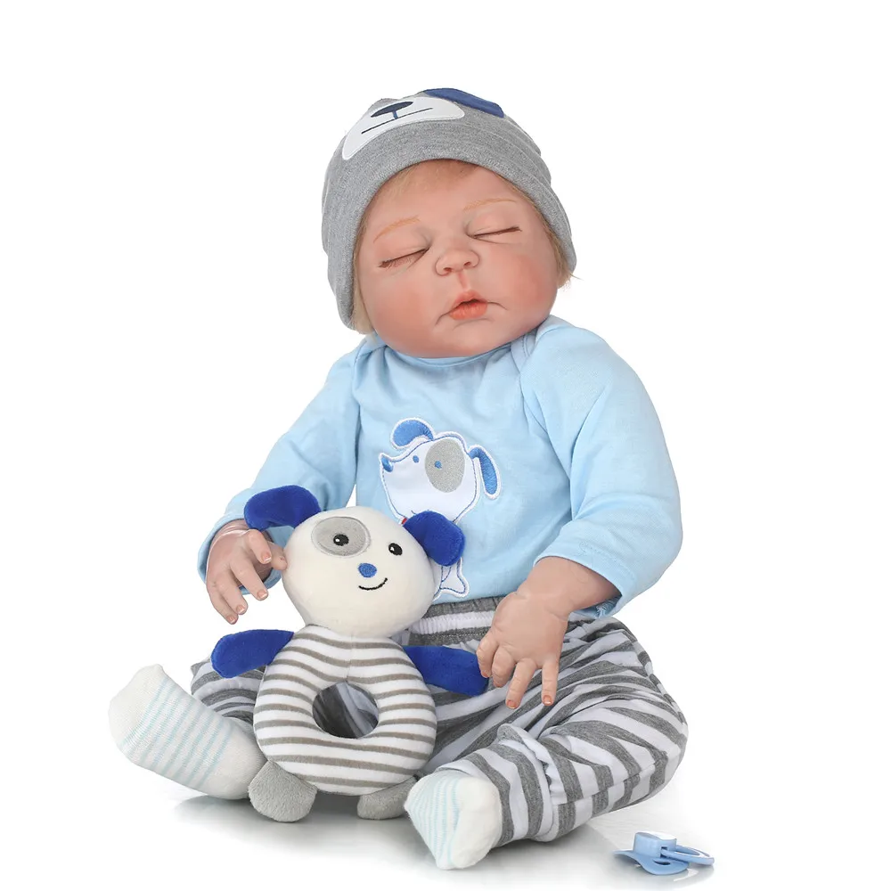 Bebe-reborn 23" NPK boy reborn babies dolls full silicone body children gift toy dolls can bathe bonecas reborn brinquedos
Bebe-reborn 23" NPK boy reborn babies dolls full silicone body children gift toy dolls can bathe bonecas reborn brinquedos