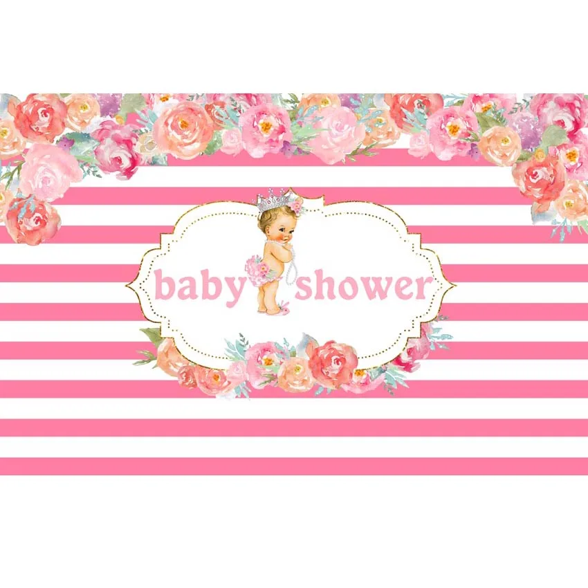 sfondi fotografici vinile Photo Studio Background Flowers Floral Baby Shower Photography Backdrops Computer Printed | Электроника