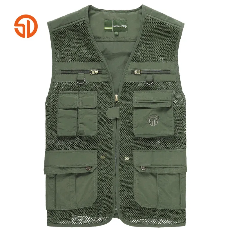 Outdoor Vest Breathable Soft Mesh Multi Pocket Functional Vest For Men Hiking Camping Fishing Hunting Wear Thin Tactical Vest
Outdoor Vest Breathable Soft Mesh Multi Pocket Functional Vest For Men Hiking Camping Fishing Hunting Wear Thin Tactical Vest