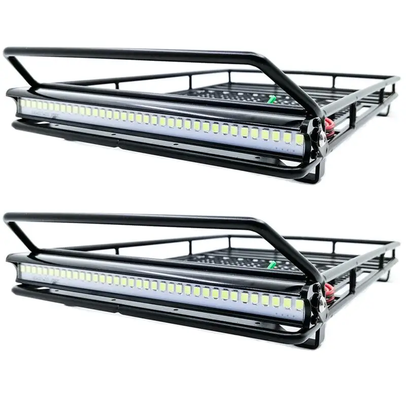 RCtown Metal RC Luggage Rack with LED Light for 1/10 RC Tractors Axial Scx10 TRX4 D90 D110 Simulation Update Tamiya Parts
RCtown Metal RC Luggage Rack with LED Light for 1/10 RC Tractors Axial Scx10 TRX4 D90 D110 Simulation Update Tamiya Parts