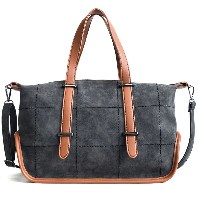 Vintage High quality soft PU Leather Female Handbag Fashion women Bag Women Shoulder Bag Larger Top-Handle Bags Travel Bag 
Vintage High quality soft PU Leather Female Handbag Fashion women Bag Women Shoulder Bag Larger Top-Handle Bags Travel Bag